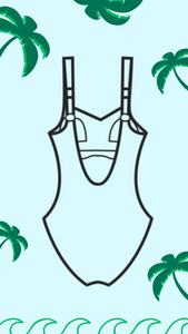 AMALFI egyrészes alakformáló fürdőruha - Yaffaswimwear